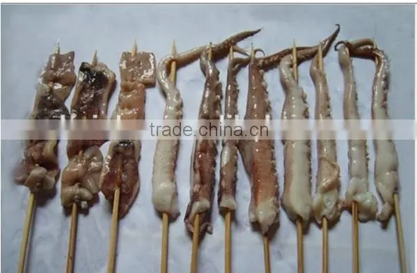 all kinds of seafood meat vegetable wear string production machine
