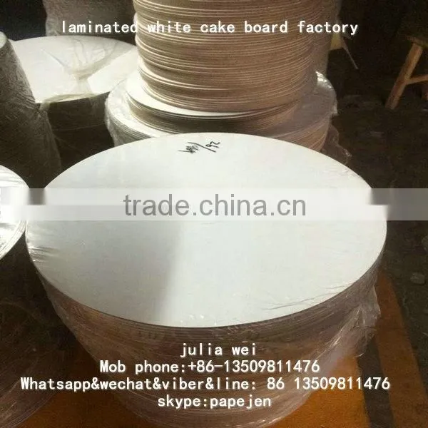 12mm Thickness round gold foil cake board for wholesale and retail trade