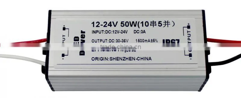 waterproof Non-isolated external 12v/24v input power supply GL-DC1500