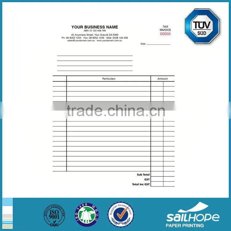 Unique latest invoice form printing