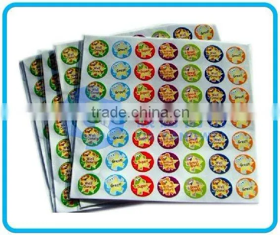 printing brand name logo sticker