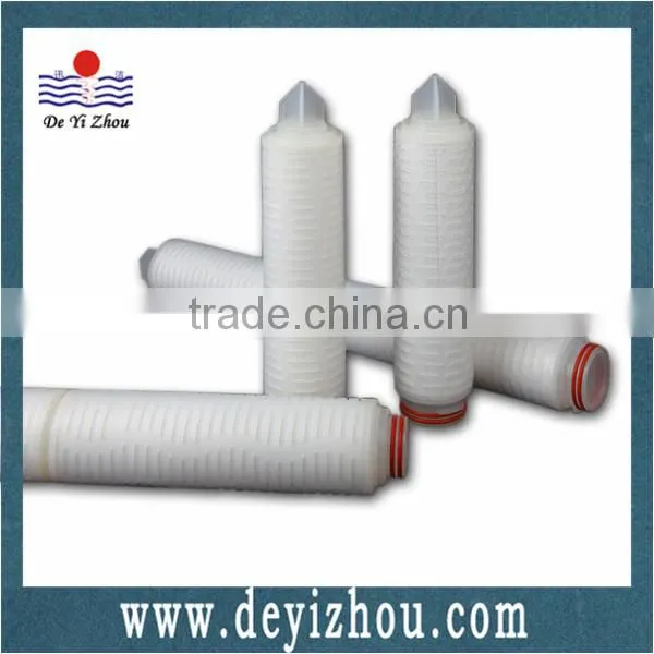 Hydrophilic PES filter element for de-ionized water/vaccine filtration