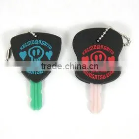 non-phthalates and lead cartoon design soft PVC key cover for promotion