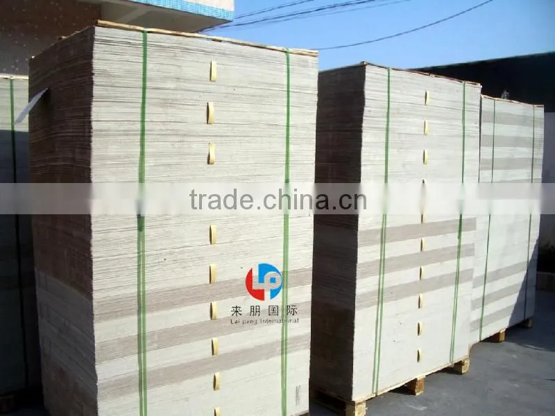2015 golden supply Recycled Paper White Top Coated Duplex Paper Card Board with grey Back