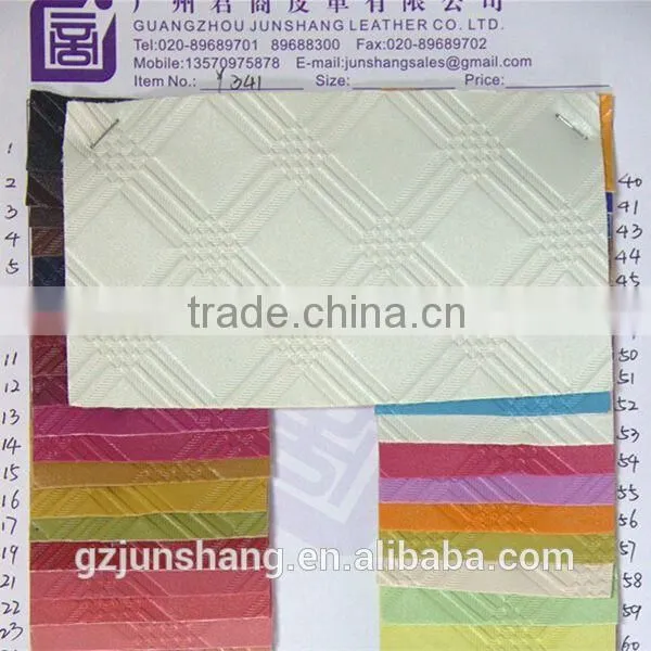 2015 new design PVC synthetic leather fabric for lady handbag usage