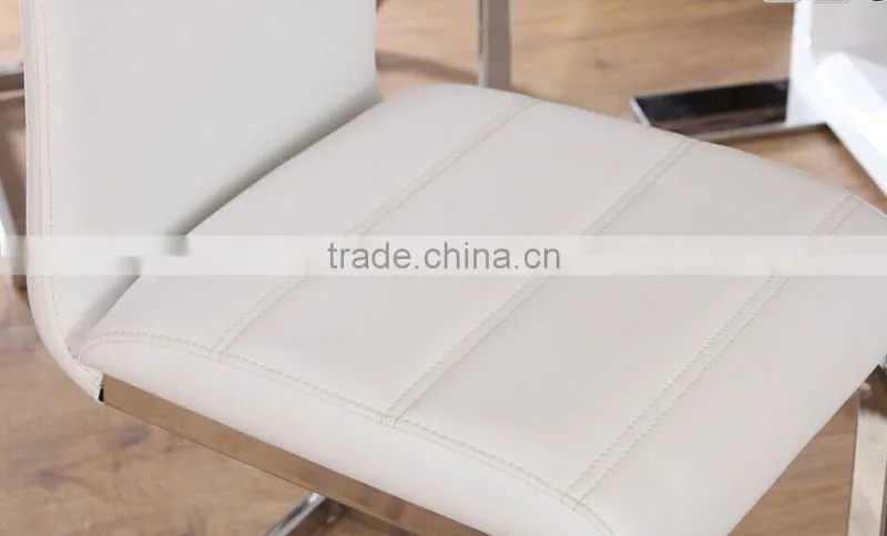 DC-2512 Perth White Leather Dining Chair