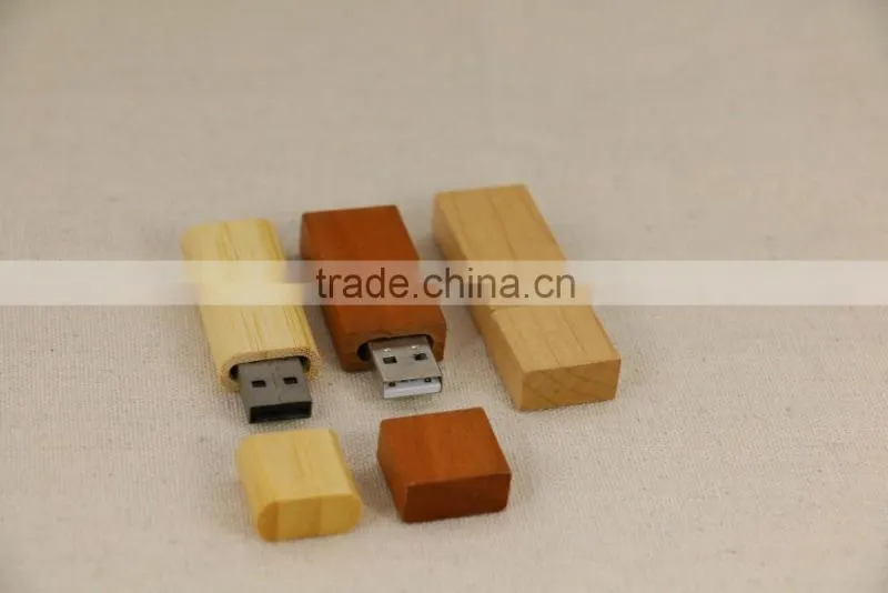 Eco-friendly Customized Logo Laser engraving Wooden USB Flash Driver for promotion