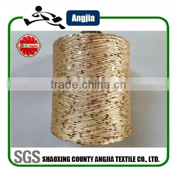 3MM fancy paillette sequins yarn for machine