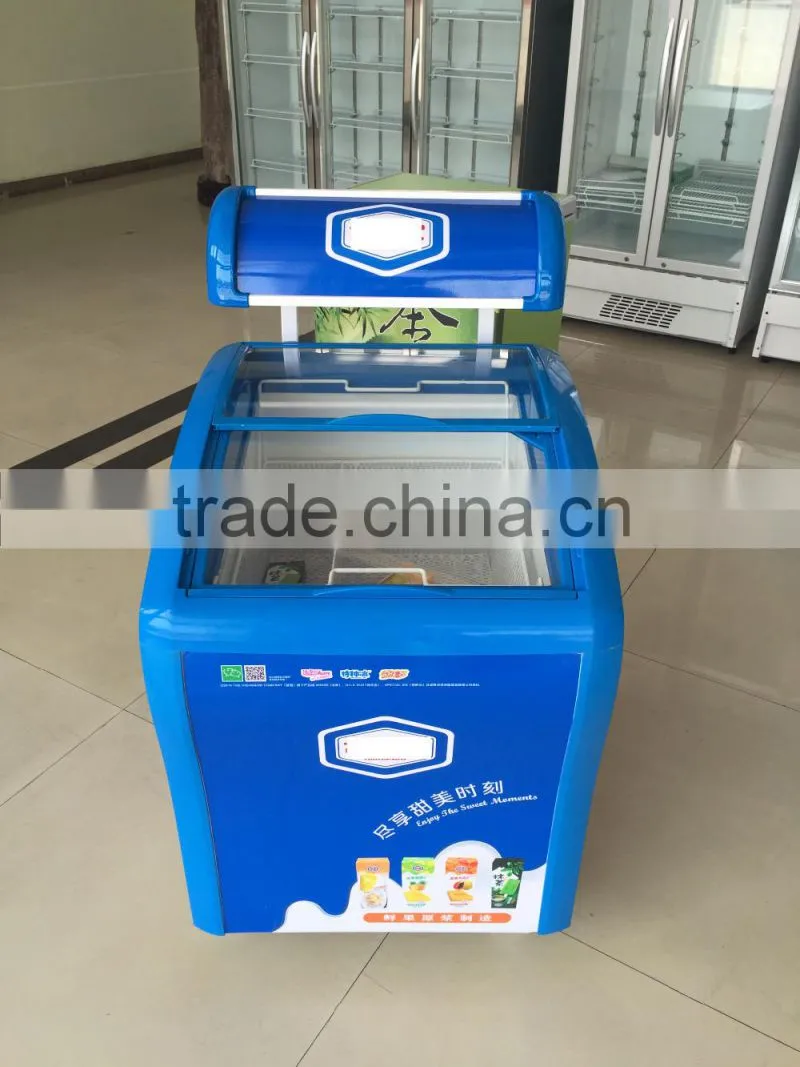 mini display freezer for ice cream 150L with CE