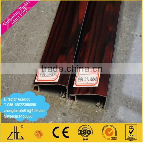 WOW!!!20 years Aluminum bar fenized Wood Grain Aluminium Extrusion for Slat Fence /aluminum fence horizon /aluminum fence panel