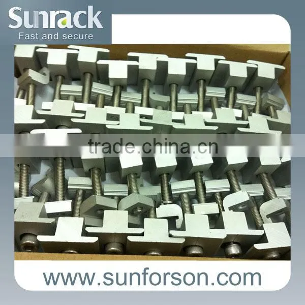 Aluminum Extruction PV Solar Panel Mounting Clamps