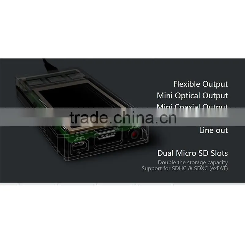 New iBasso DX80 High Resolution HIFI Audio Player with Extreme Audio USB/Mobile Charger Kit