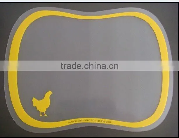 plastic anti-slip chopping board/anti-skid cutting board