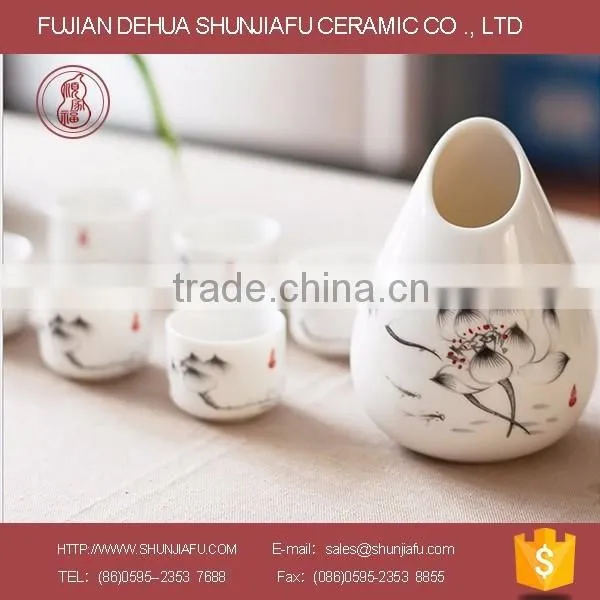 Hot Sale Ceramic Wine Set, Korea/Japanese Sake Set