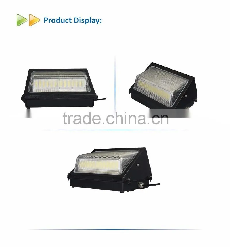 60W Forward Throw Wall Pack IP54 Waterproof UL DLC Approval light