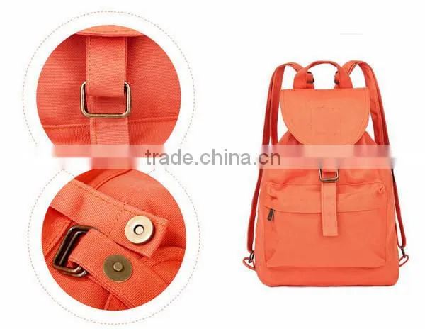 Leisure Drawstring Backpack Canvas
