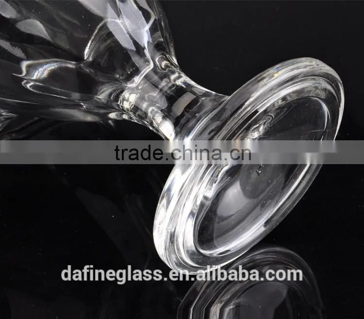 240ml Creative transparent flower shape glass ice cream cup dessert bowl