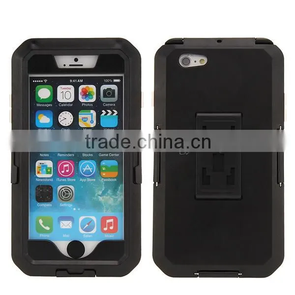 Bike Handlebar Bicycle Motorcycle Mount Holder TPU Silicone Dustproof Shockproof Waterproof Case for iPhone Plus 6 6S 5.5 Inch
