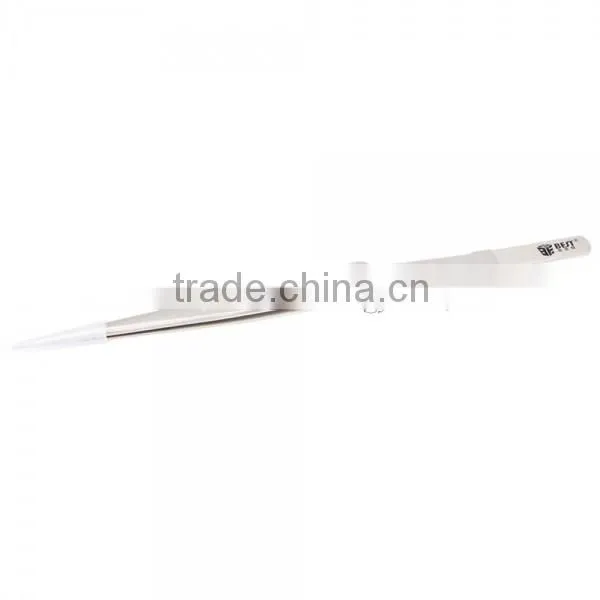 BEST-F1 202 High Rigidity Stainless Steel Eyelash Tweezers Jewelry Tweezers