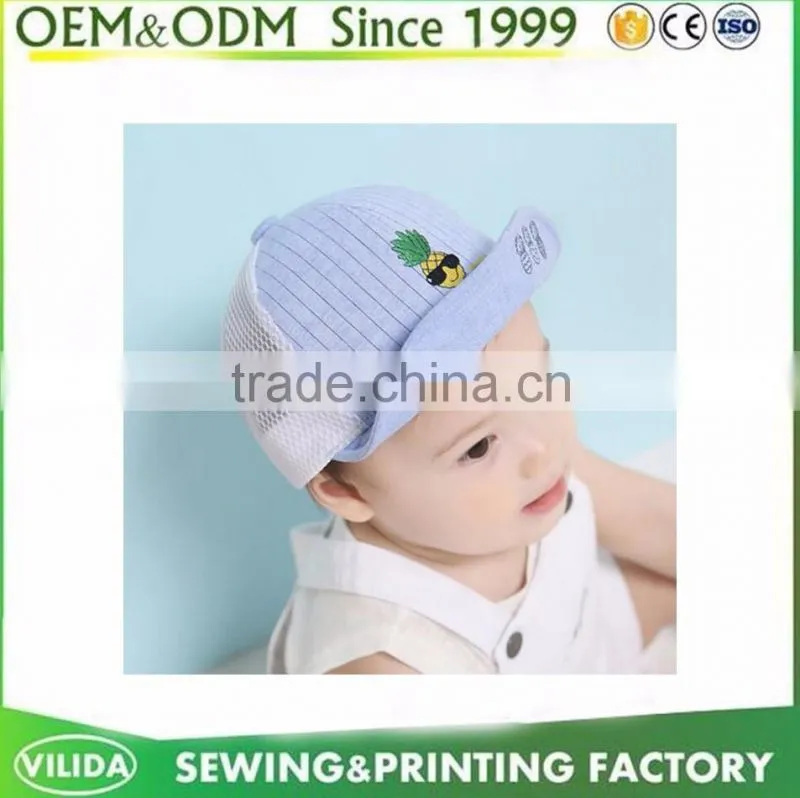 Cute kids caps and hats,kids mesh trucker hat snapback caps flat caps for kids
