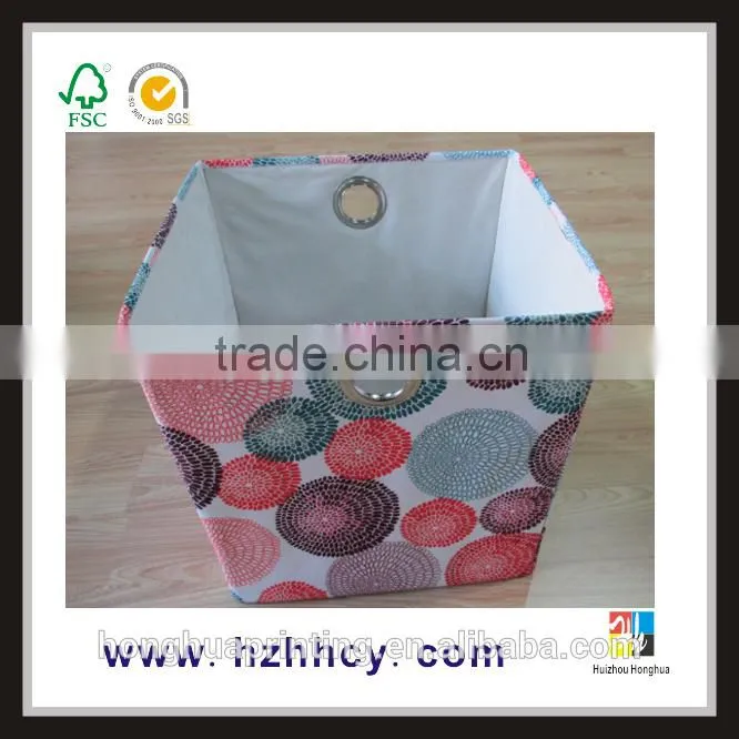 large and pratical printing and embossing frabic storge box