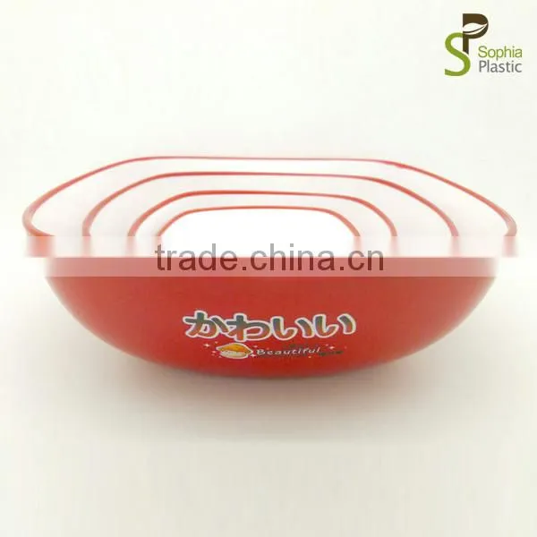 2014 colorful kitchen picnice party plastic salad bowl