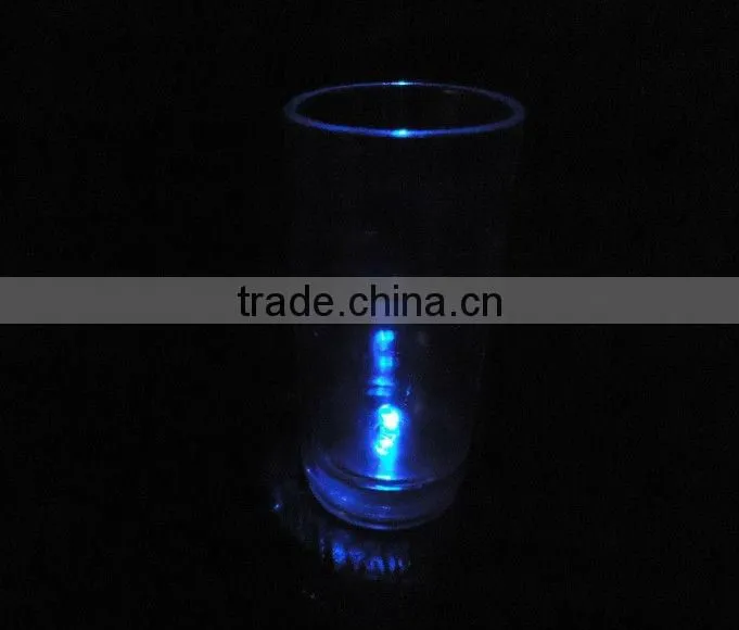50ml led shot glass with button,led flashing cup,led liquid whiskey cup