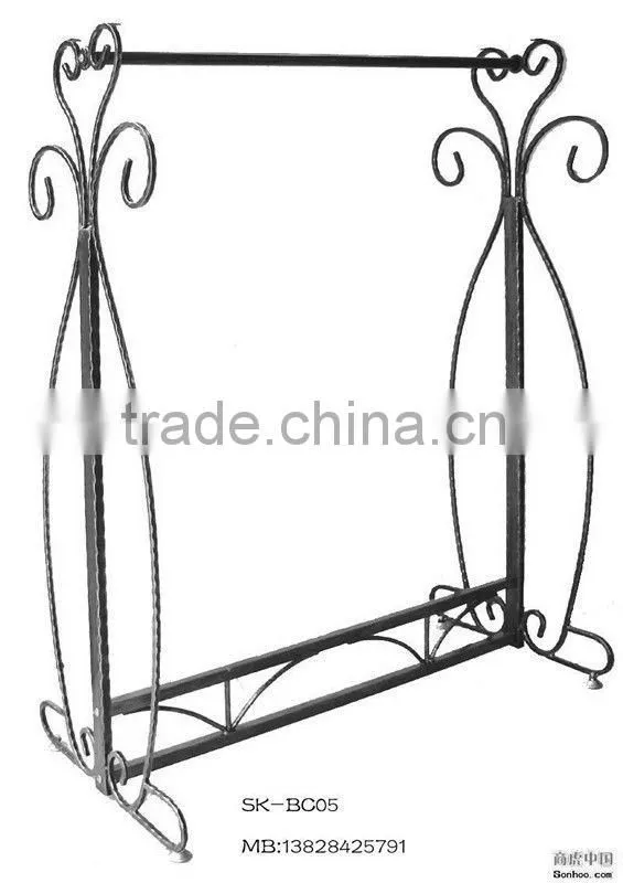 metal 2 tier clothes rack HSX-GR0028 adjustable clothes hanging rack
