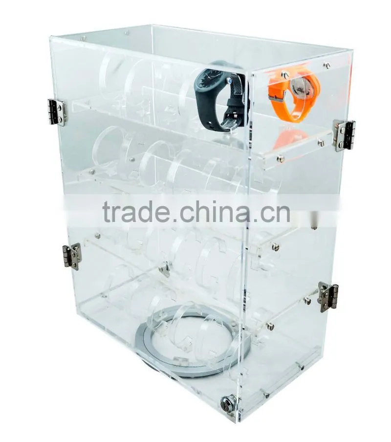 ATI OEM Qrade white and black bendiong type acrylic watch display stand