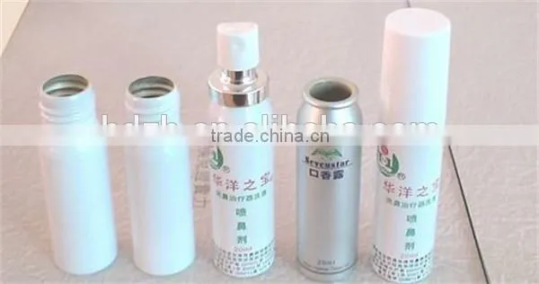 Aluminum empty aerosol body spray can