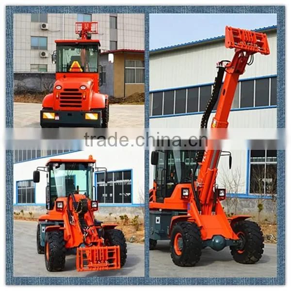 telescopic construction wheel loader 1.5 tons rated load