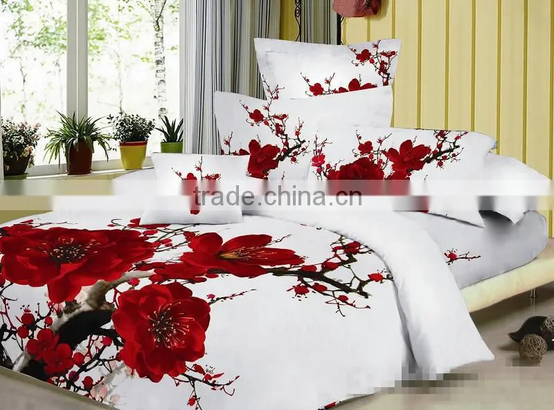 2015 hot sale home textile and fashion 3D printed bedding sheet for custom-made