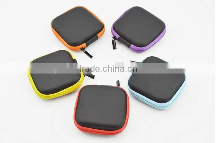 Mini Square Shape EVA Earphone Carrying Bag, EVA earphone case bag