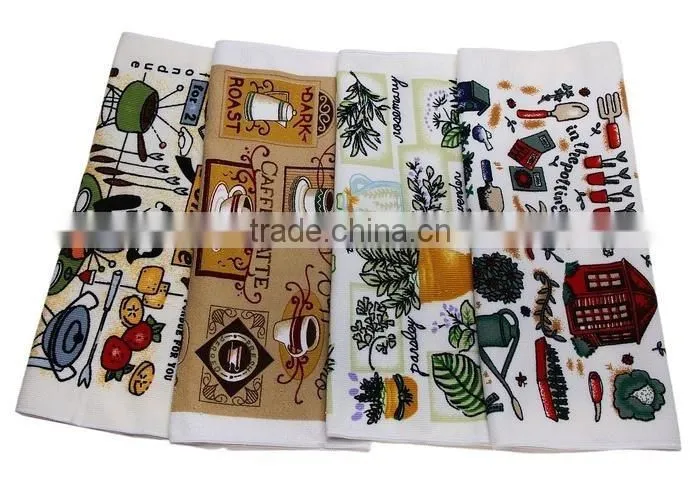 printed microfiber towel kitchen towel cotton dish towel alibaba made in china
