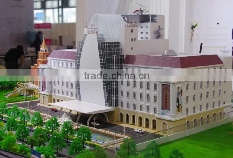 3D Miniature Architectural models of Shanghai Wedding Centre by China supplier