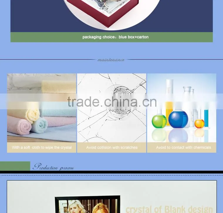 Blank Sublimation crystal as a wedding gift (BXP01))