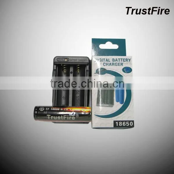 TrustFire 3.7V 18650 battery charger Black 110V~240V Li-ion Battery Charger with US EU plug