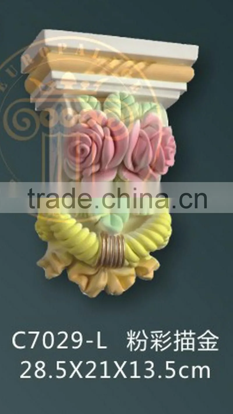 Decoration polyurethane material high density PU decor corbel PU foam corbel