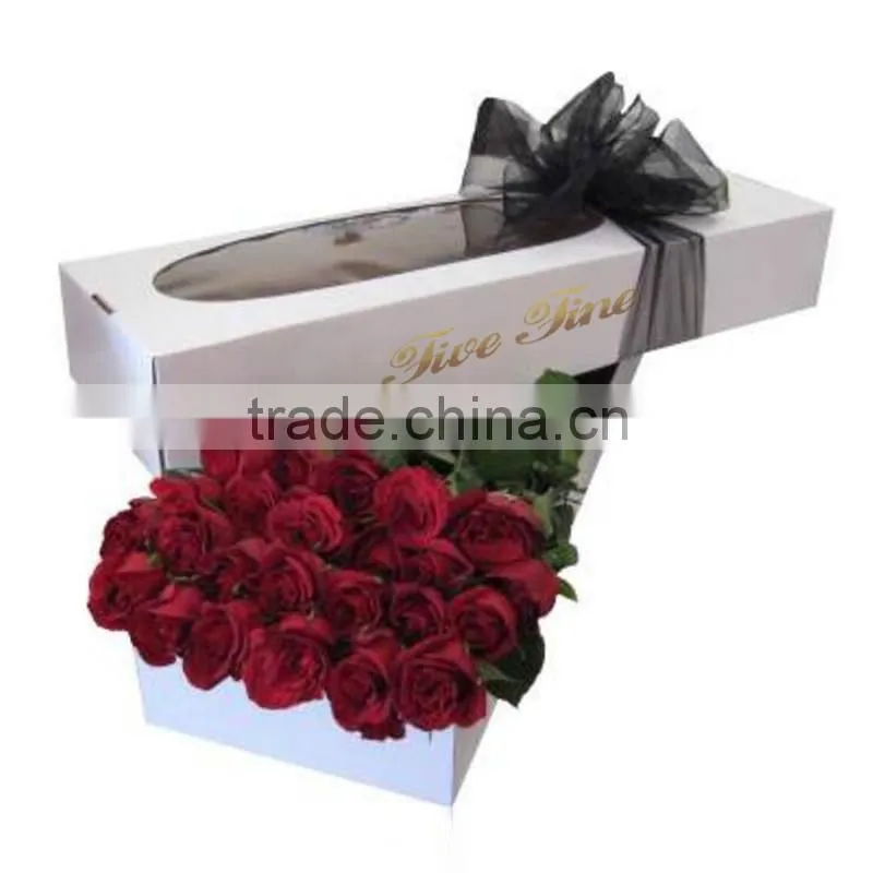 2016 BEST SELLING PACKING CUSTOMIZED FULL PRINTING CORRUGATED FANCY BOX FOR SHIPPING FLOWER DELIVERY BOX