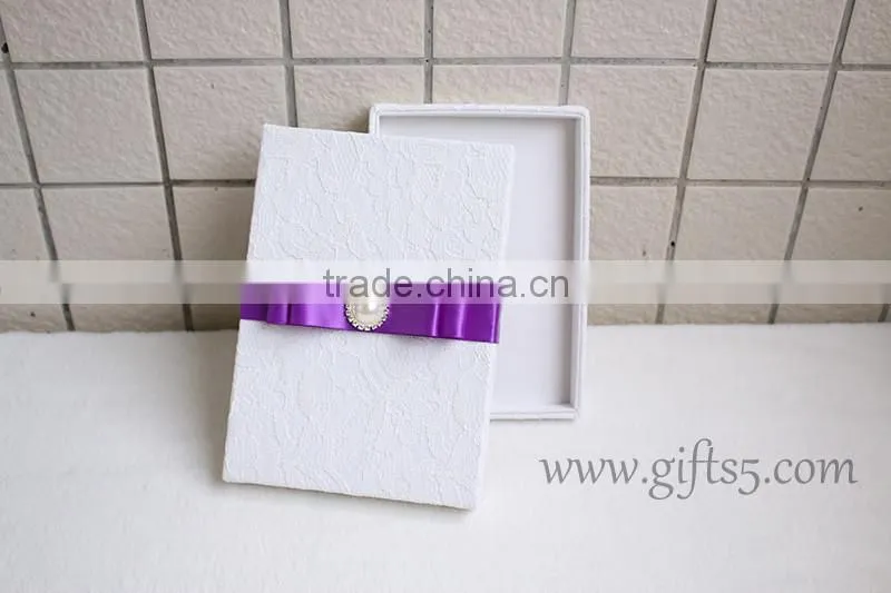 Handmade Luxury Wedding Invitation Box with lid