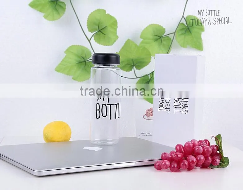 New Design Hot Selling BPA Free Fruit Infuser My Bottle 500ml Sports Plastic Water Bottle