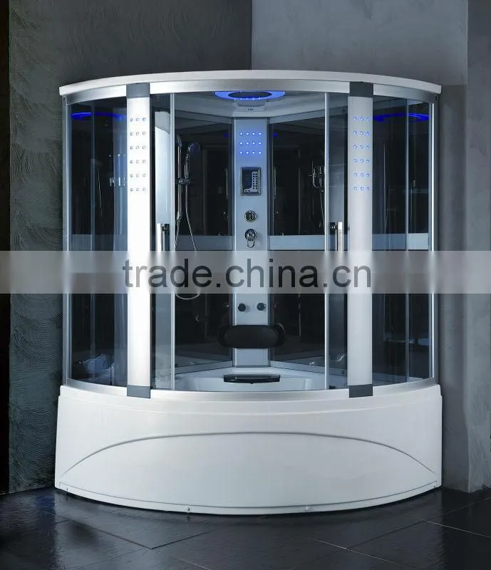 Outdoor LED bubble shower cabin