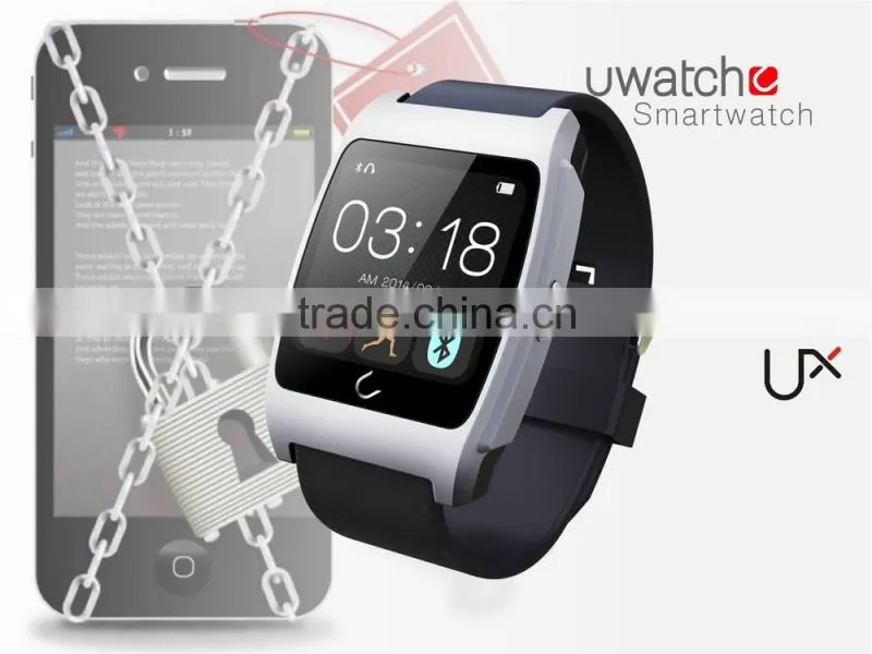 Bluetooth smart watch wristwatch UX Uwatch compatible with IOS and Android
