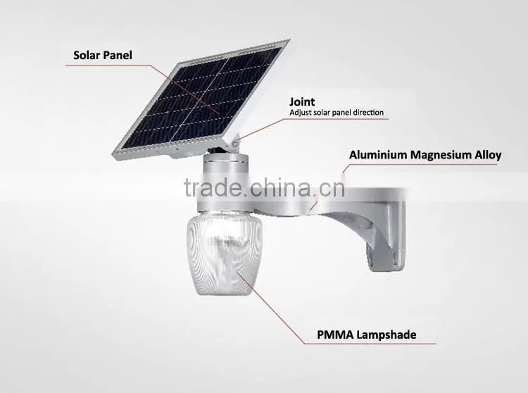 6w led apple IP65 PIR sensor solar led garden light