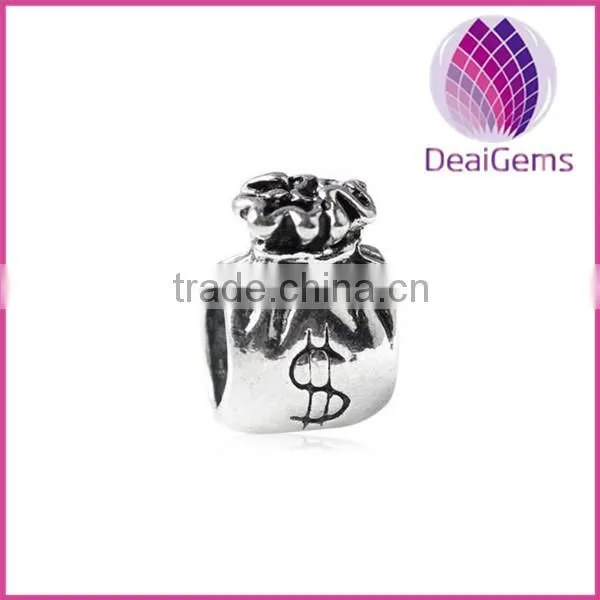 2015 hot sell 8.5*11mm Kits Purse Charms Beads In Stock Lucky