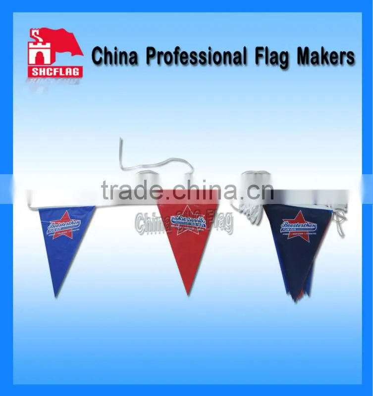 Hanging felt decorative banner triangle flags