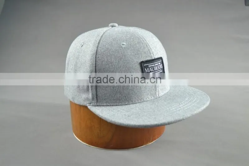 Custom cheap flat brim fitted caps