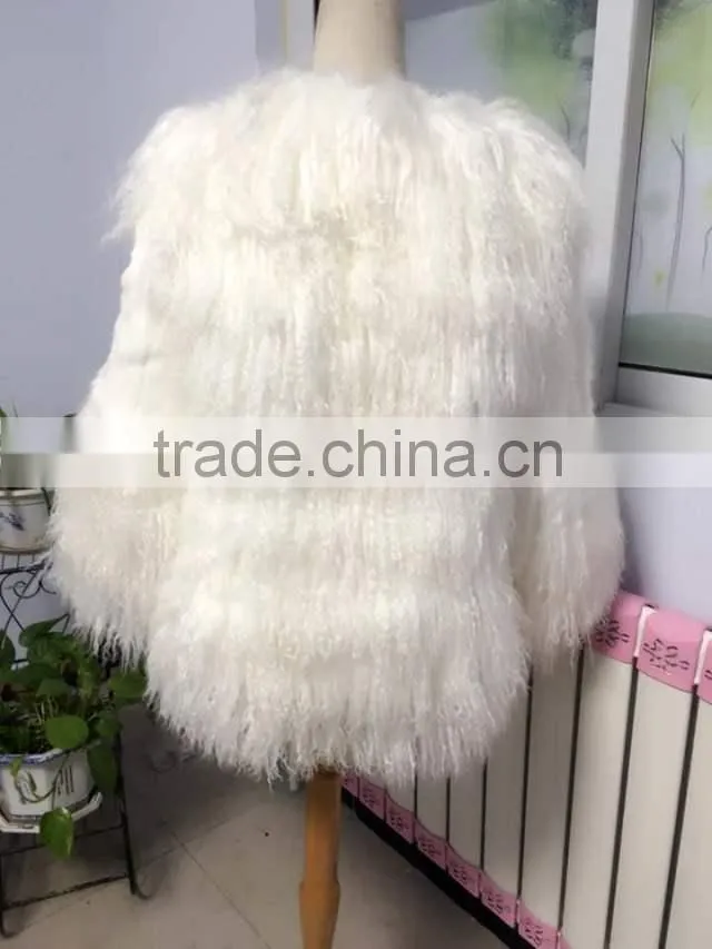fashion tibet lamb fur coat for women TC01