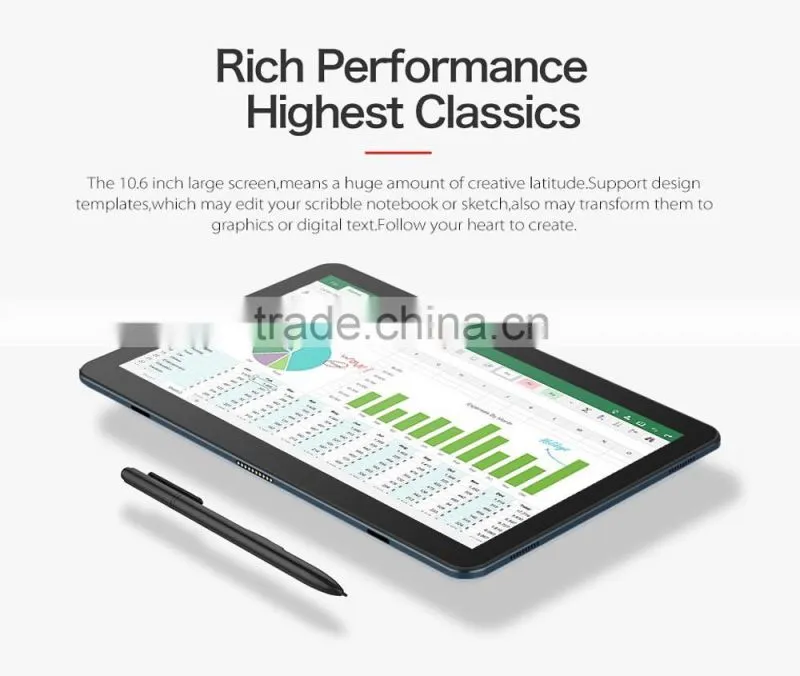 Cube i7 Book 2 in 1 Tablet PC Win 10 10.6 inch IPS Screen Intel Skylake Core m3-6Y30 Dual Core 4GB RAM 64GB SSD ROM Cameras