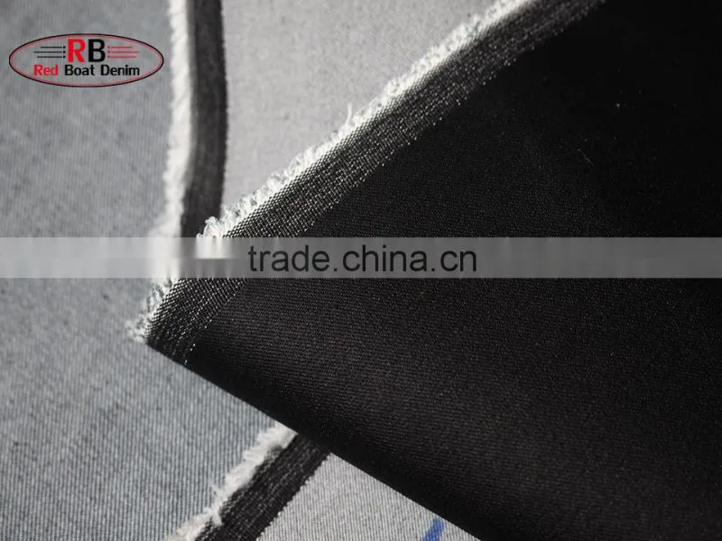 Factory Stock Lot 11oz Black 72%Cotton Denim Fabric